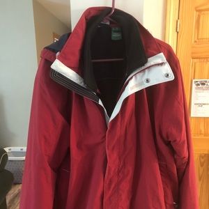LL Bean hooded lined ski jacket